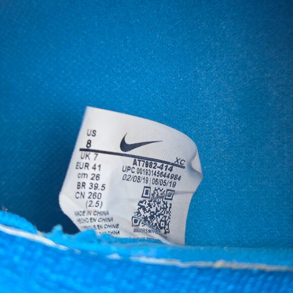 Nike Mercurial Superfly 7 "New Lights" Pro IC Blue Indoor Soccer Shoes Size 8 - Picture 8 of 8